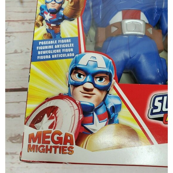 Marvel Super Hero Adventures Mega Mighties Captain America & Hulk Bundle - Picture 11 of 12